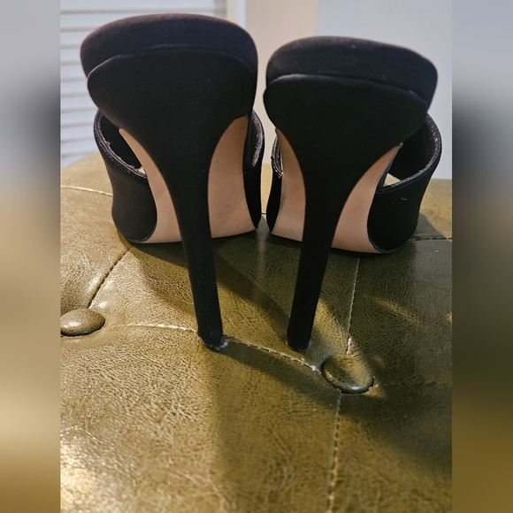 EGO Brianna pointed toe lycra Heeled mule In Black. Size 7.5 - Picture 11 of 12